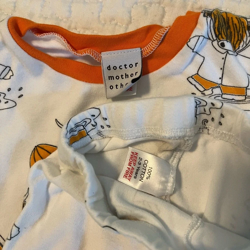 Doctor Mother Other. Organic cotton pajamas EUC - Picture 3 of 9